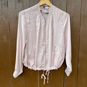 Pale Pink light Bomber Jacket